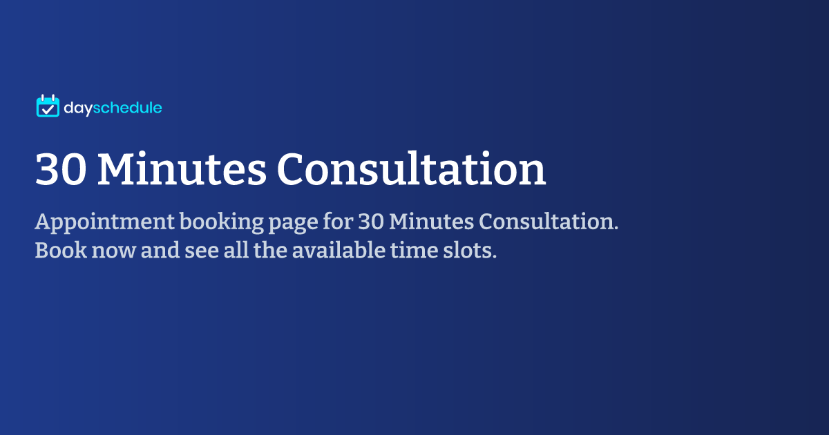 30 Minutes Consultation